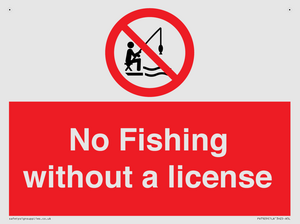 No Fishing without a license
